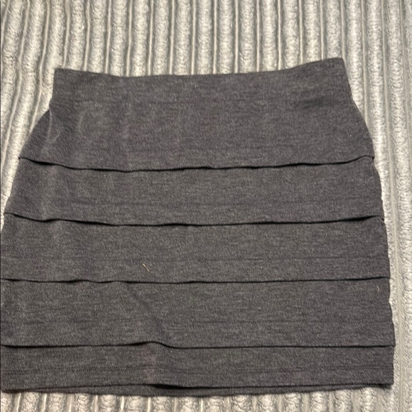Chic Charcoal Mini Skirt - Picture 1 of 2